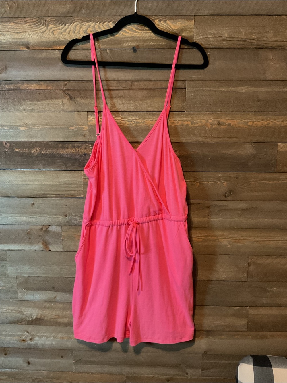 Lucky & Blessed Hot Pink Sleeveless Romper Women’s Size Medium NWT